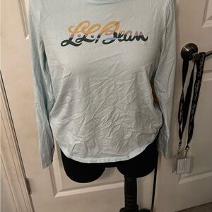 L.L. Bean Light Blue Women's Pajama Top